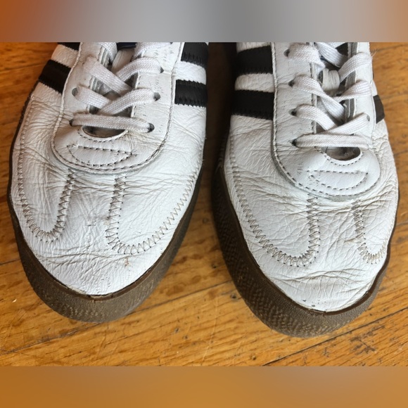 Adidas Women's Samba White and Black Sneakers - Picture 13 of 15
